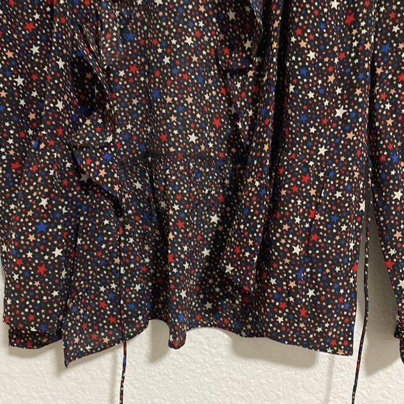 Madewell Silk Ruffle Hem Wrap Top - Picture 9 of 11